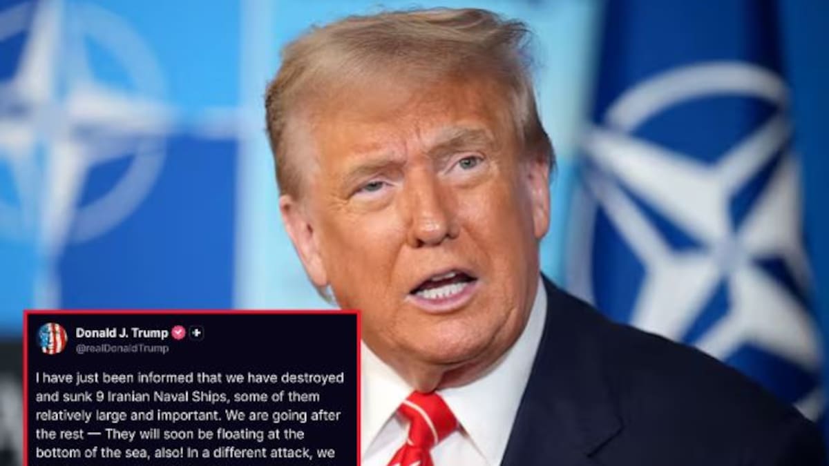 Presidente Trump afirma que EE.UU. hundió nueve buques iraníes y destruyó su cuartel naval
