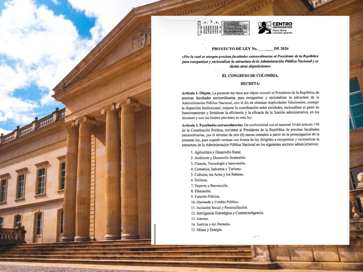 Centro Democrático radica proyecto para darle facultades excepcionales al presidente por 6 meses