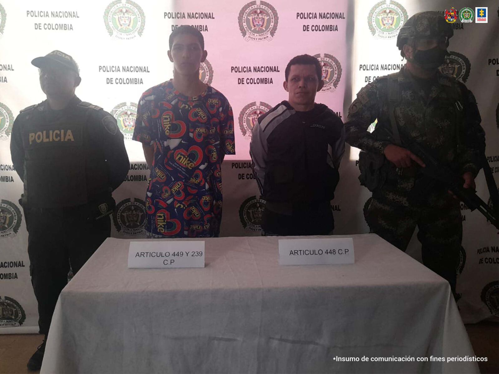 Capturados por fuga de presos - foto fiscalía