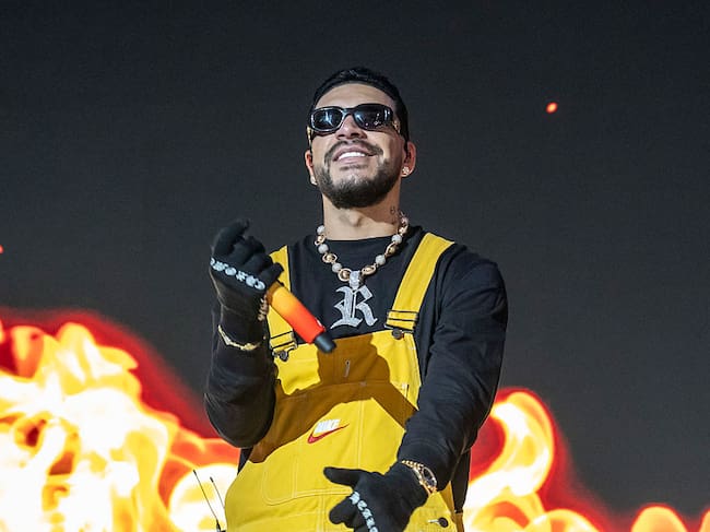 Colombian rapper Ryan Castro (Bryan David Castro Sosa) performs at the Alcatraz. Milan (Italy), October 21st, 2025 (Photo by Elena Di Vincenzo/Archivio Elena Di Vincenzo/Mondadori Portfolio via Getty Images)