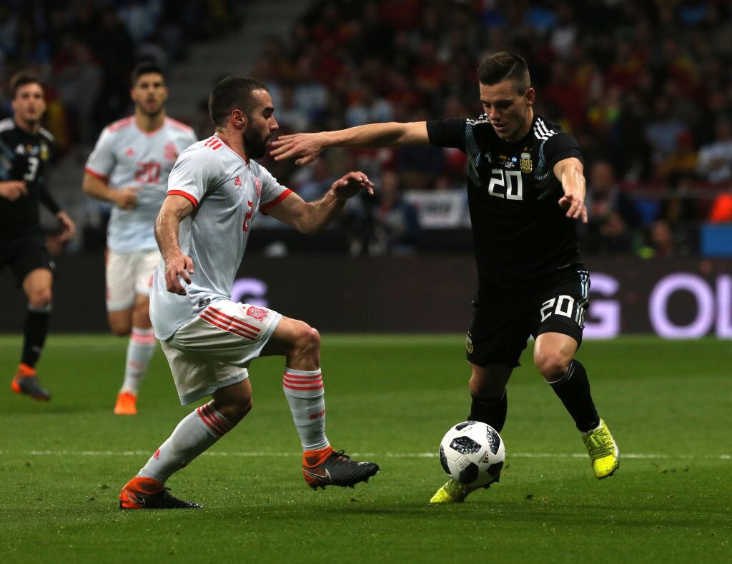 Partido amistoso entre España y Argentina en marzo de 2018 / Getty Images