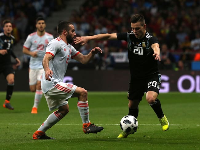 Partido amistoso entre España y Argentina en marzo de 2018 / Getty Images