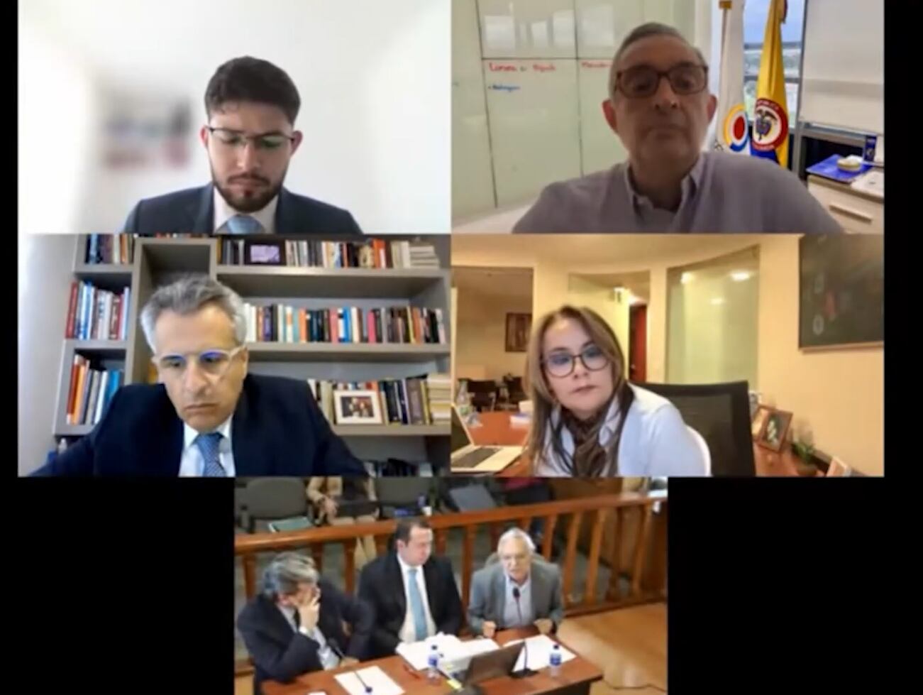 Audiencia en contra de exministros de Hacienda, Ricardo Bonilla, y del Interior Luis Fernando Velasco