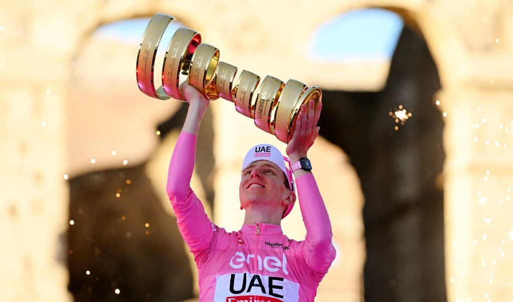 Tadej Pogačar, campeón del Giro de Italia / Getty Images