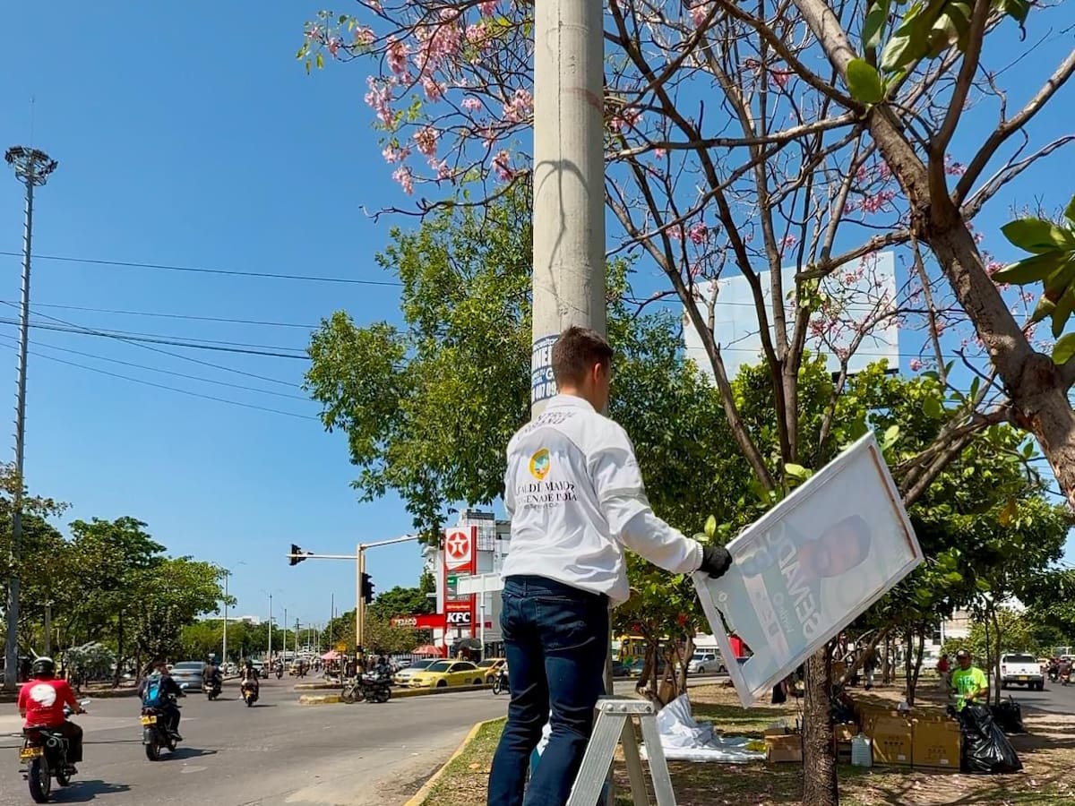 Control Urbano desmontó más de 180 elementos de publicidad política instalados de manera irregular