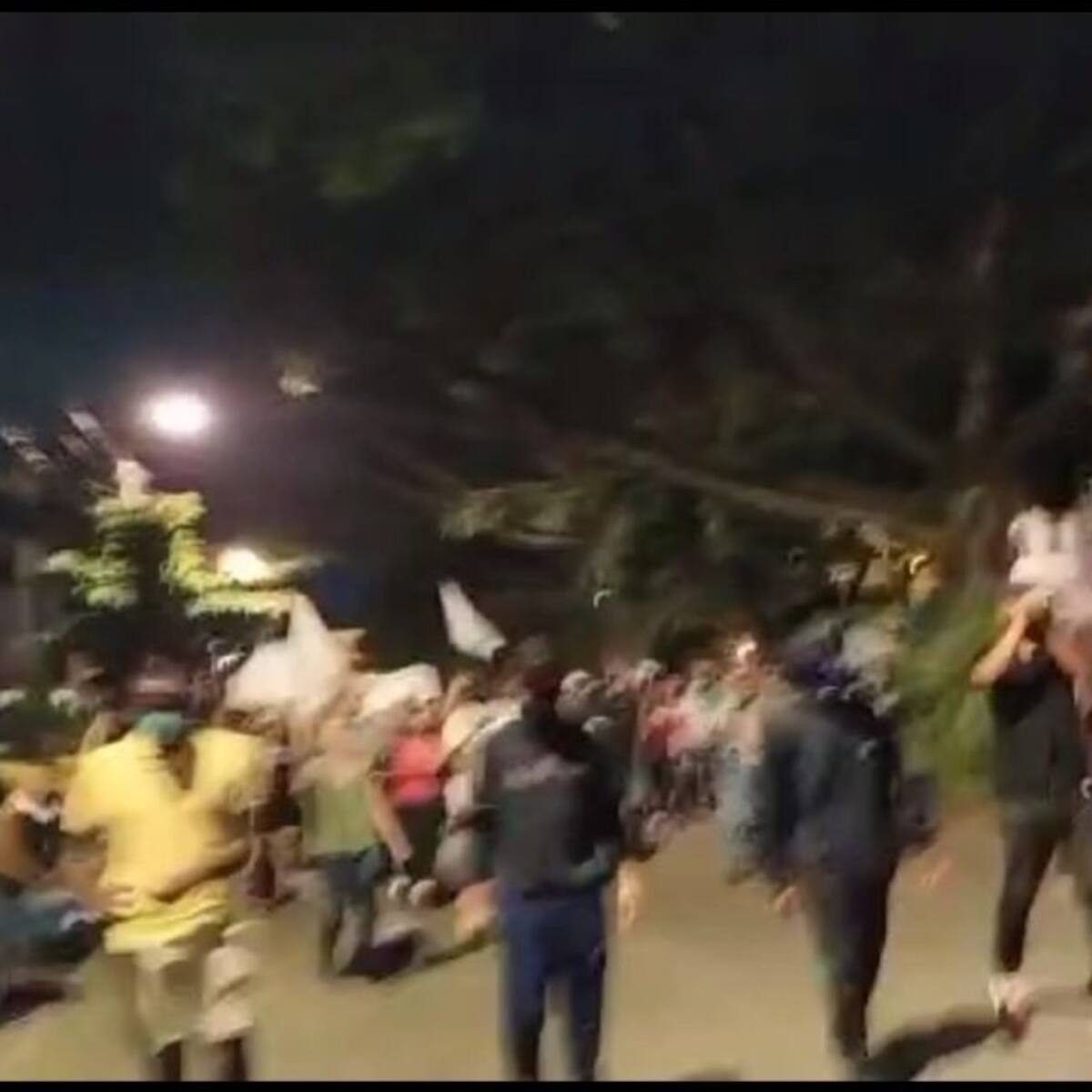Policía intervino bloqueo en Puerto Rellena