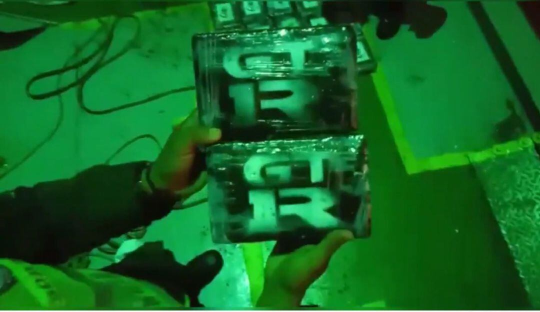 La droga decomisada por las autoridades.