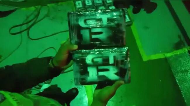 La droga decomisada por las autoridades.