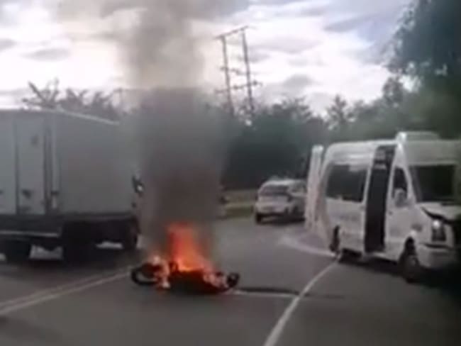 Accidente en la vía Ibagué - El Espinal