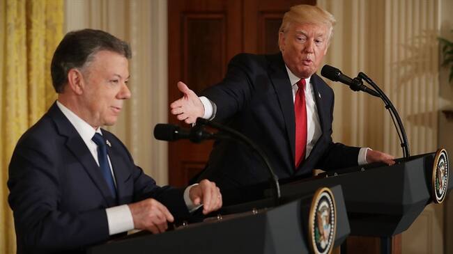 Juan Manuel Santos pidió a Donald Trump que, a su vez, pida a Vladimir Putin que deje de apoyar al presidente de Venezuela, Nicolás Maduro. Foto: Getty Images