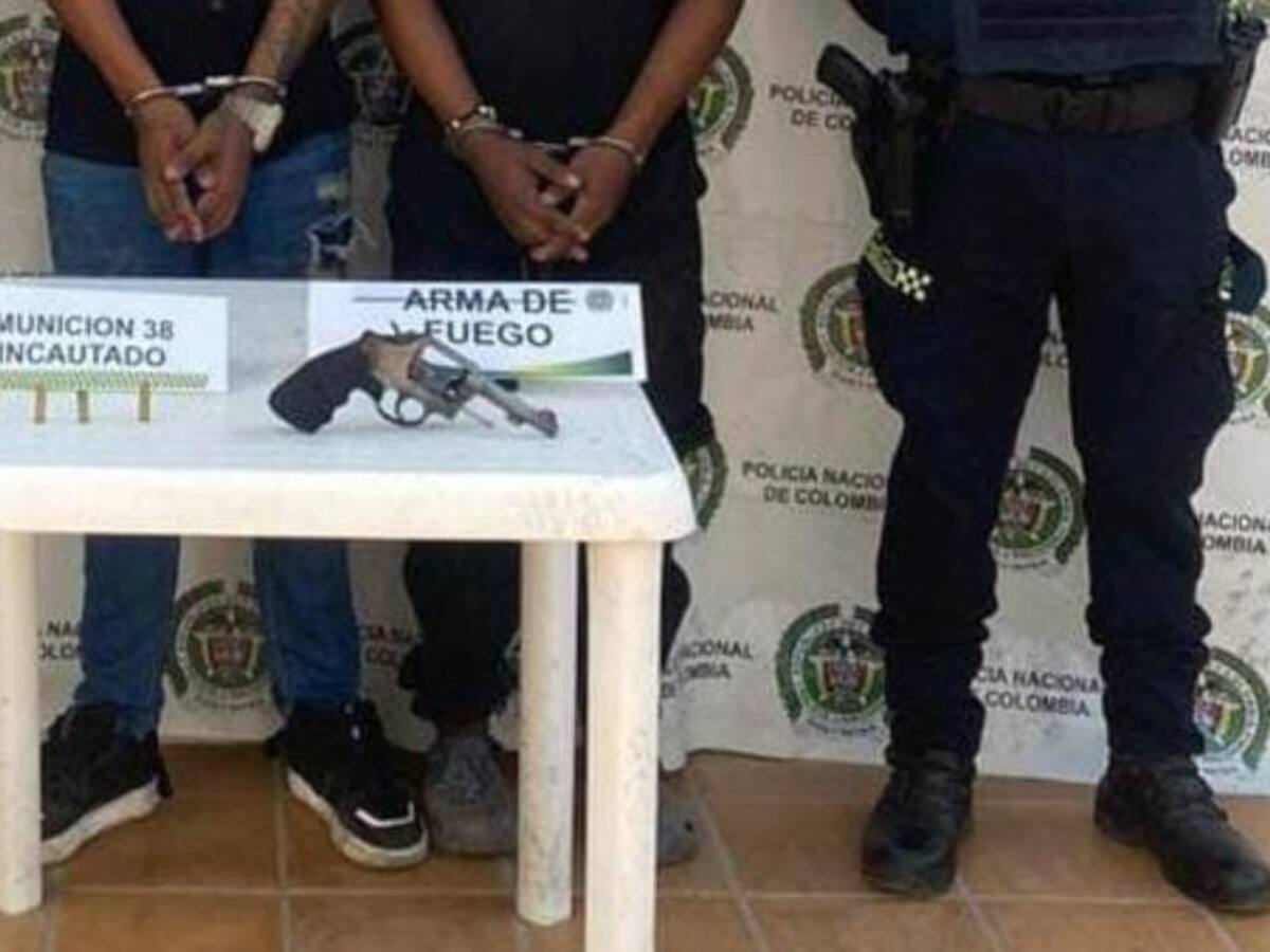 Dos hombres capturados en Mompox luego de intento de hurto a mano armada