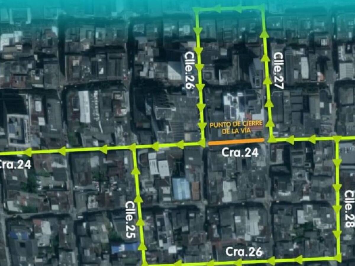 Hasta el 20 de febrero habrá cierre en la carrera 24 con 27 de Manizales