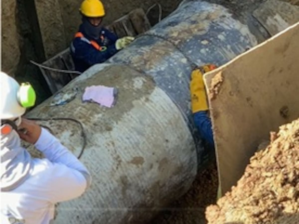 Aguas de Cartagena identifica nueva falla en tubería, trabajos culminarían a las 6:00 p. m.