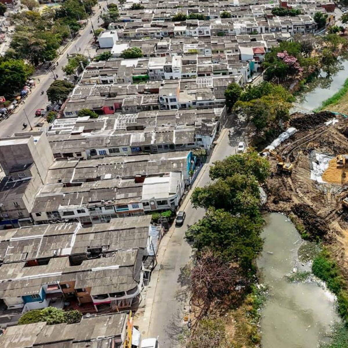 Reanudan construcción del puente de Las Palmeras con Las Palmeritas, sobre el canal Matute