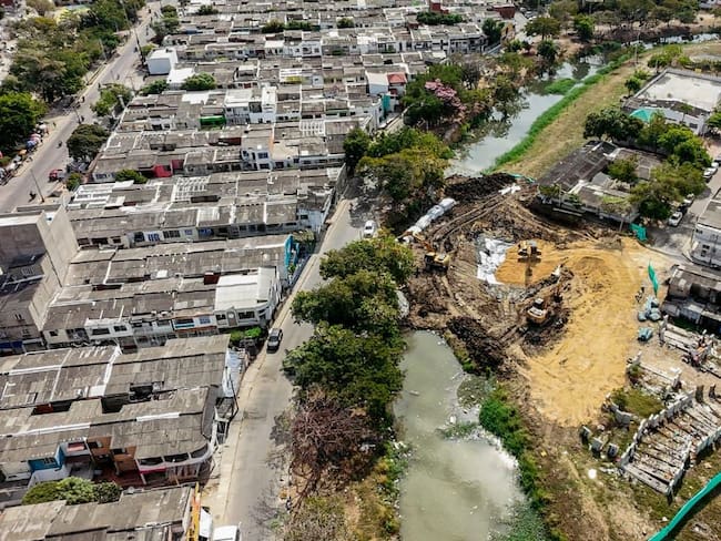 Reanudan construcción del puente de Las Palmeras con Las Palmeritas, sobre el canal Matute