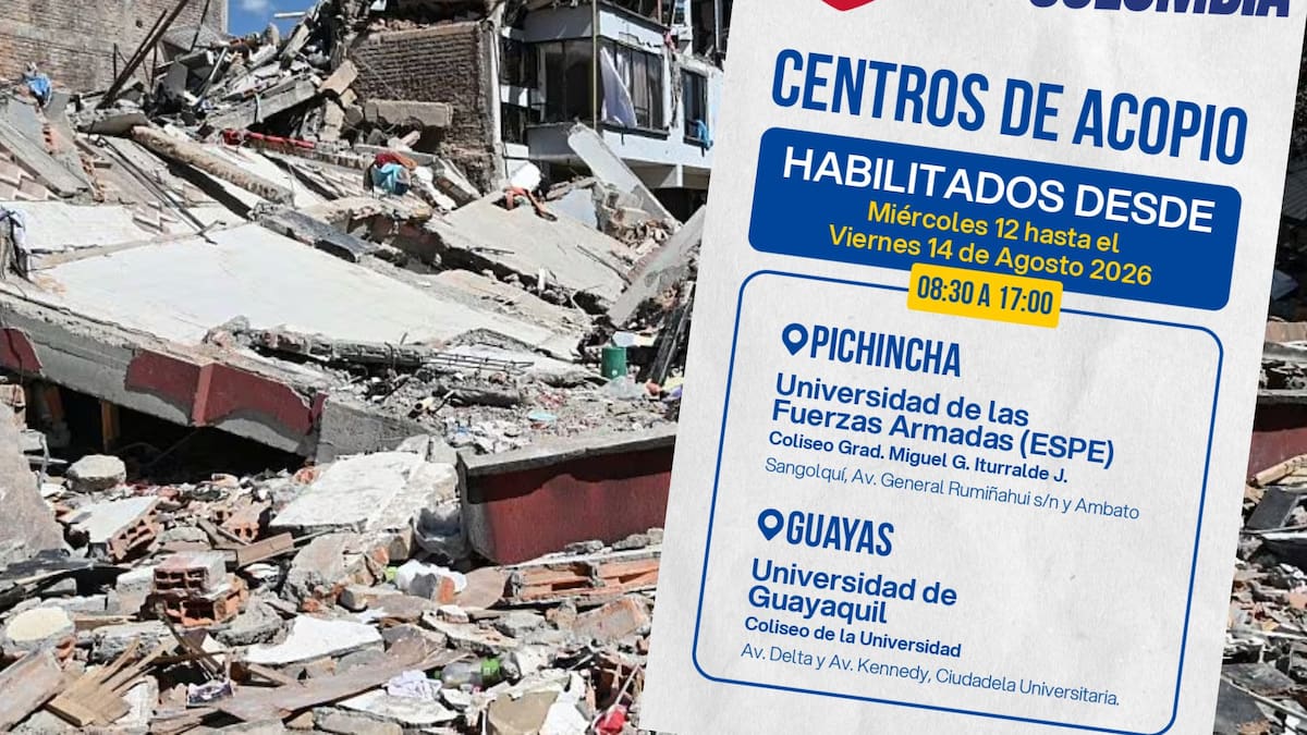 Ecuador abre centros de acopio para enviar ayuda a Colombia por terremotos