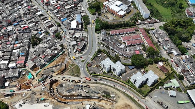 Foto: Obra intersección de Corales - Alcaldía de Pereira