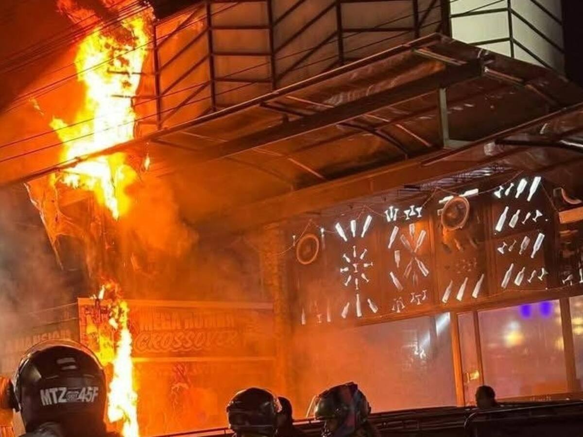 Incendio en una discoteca de Ibagué dejó cuatro personas afectadas