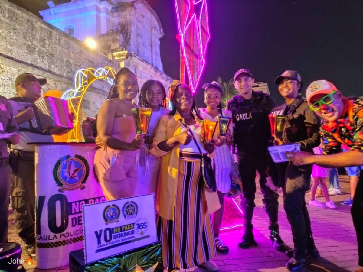 El Gaula adelanta campaña contra la pólvora y la extorsión en Cartagena