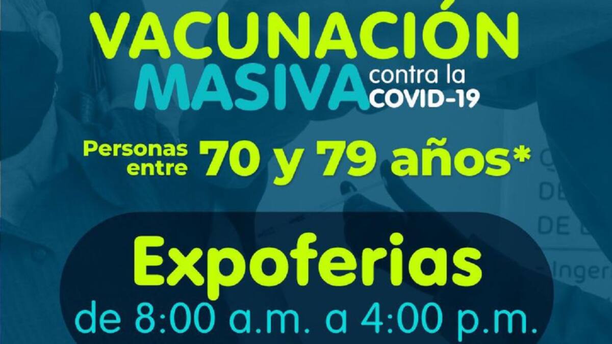 Pobre asistencia de adultos mayores a Expoferias para la vacunación
