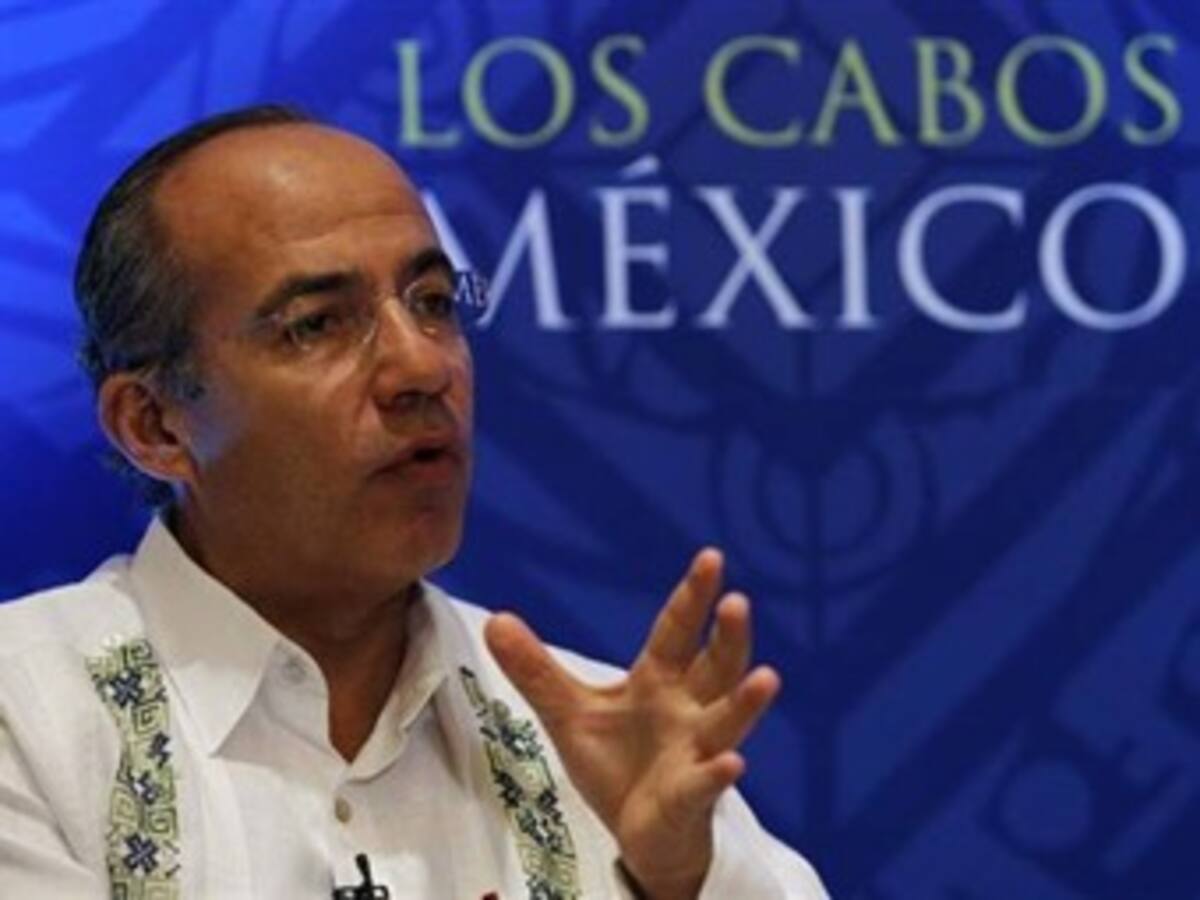 'Del G - 20 saldrá una Europa más fuerte y unida', Felipe Calderón