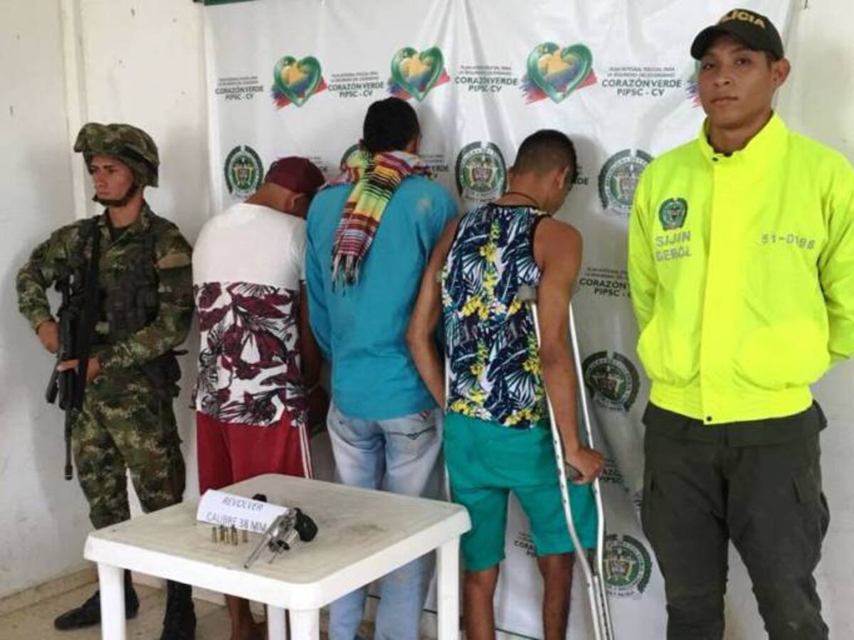 Tres integrantes de las redes de apoyo del ELN fueron capturados en Bolívar