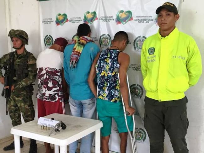 Tres integrantes de las redes de apoyo del ELN fueron capturados en Bolívar