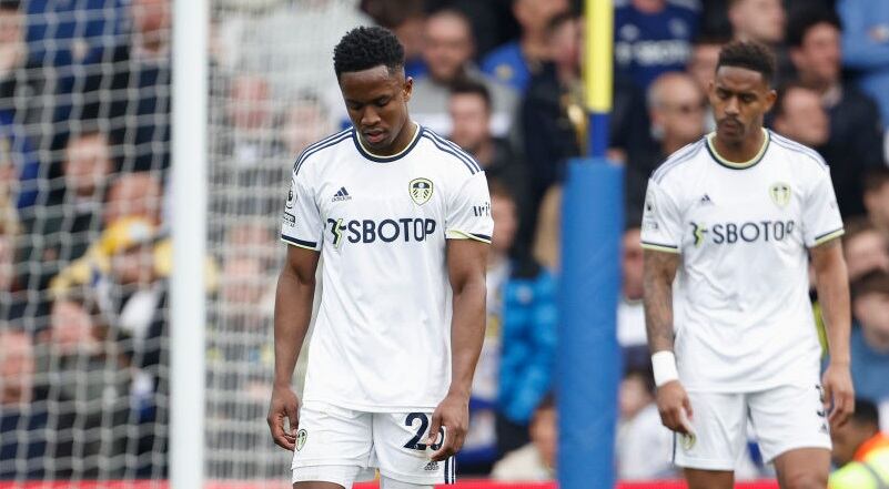 Luis Sinisterra durante el juego entre Leeds y Crystal Palace por la Premier League / Photo by Richard Sellers/Sportsphoto/Allstar via Getty Images)