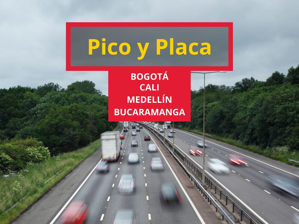 Pico y Placa en Bogotá, Medellín, Bucaramanga y Cali marzo 2026: Vehículos con restricción por día