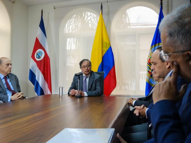 El presidente Gustavo Petro se reunió con los magistrados de la Corte Interamericana de Derechos Humanos (Foto: Presidencia)
