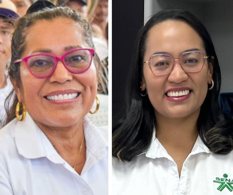 En su orden: Clara Genes y Naviris del Carmen Vega.