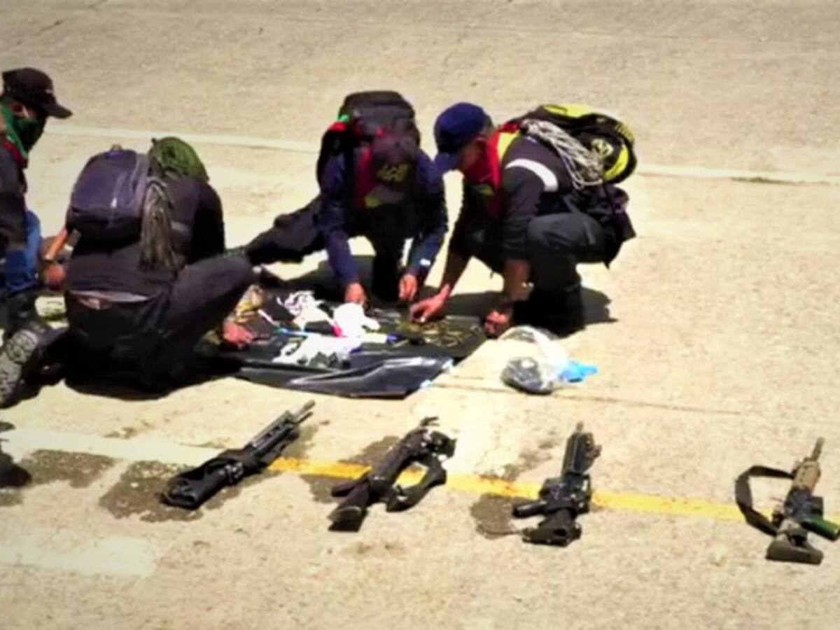 Indígenas destruyeron fusiles y municiones a disidencias de Farc en Cauca