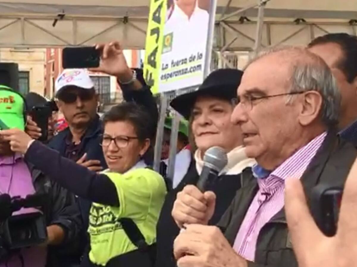 Campañas de Petro, Fajardo y De La Calle compartieron tarima este 1 de mayo