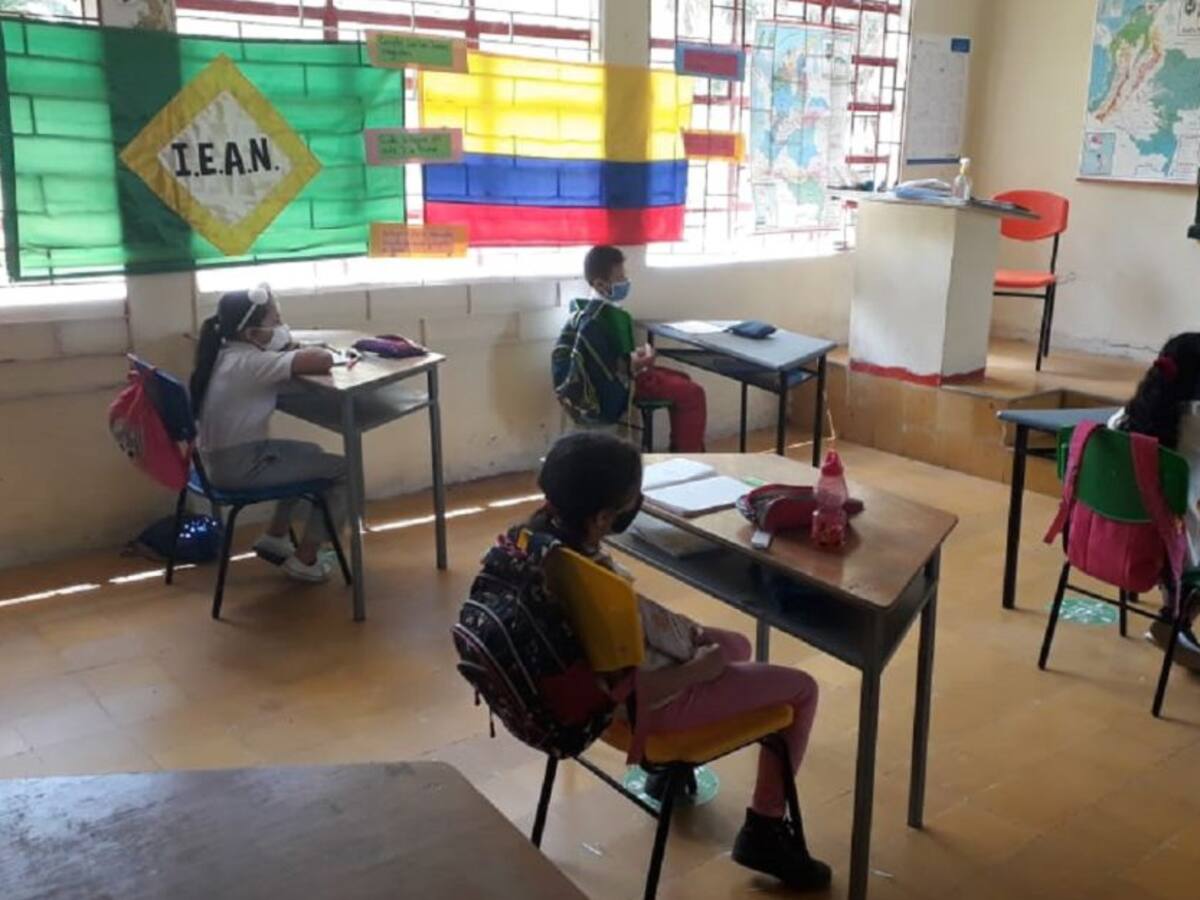 Gran parte de los colegios de Caldas están en presencialidad