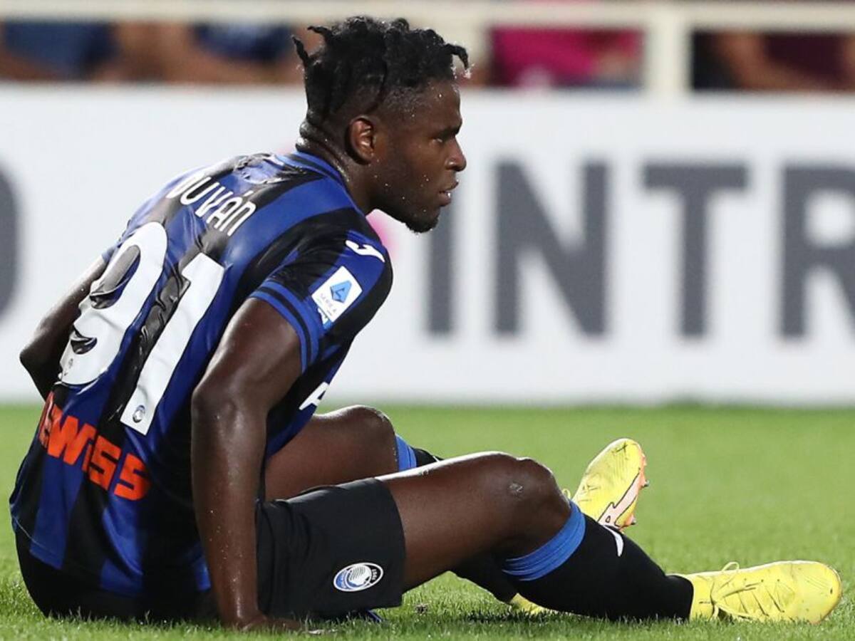 Atalanta confirmó detalles de la lesión de Duván Zapata