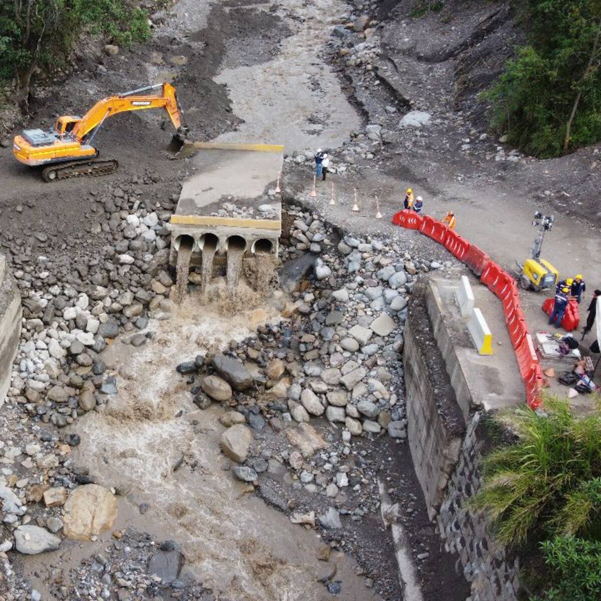 Inició la instalación del puente militar en la Troncal Central del Norte