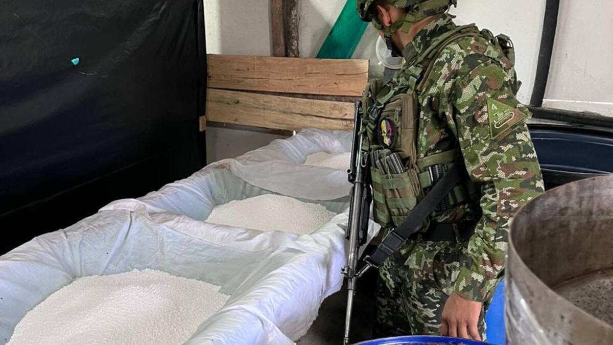 Destruyeron laboratorio con capacidad de producir media tonelada de cocaína en San Luis