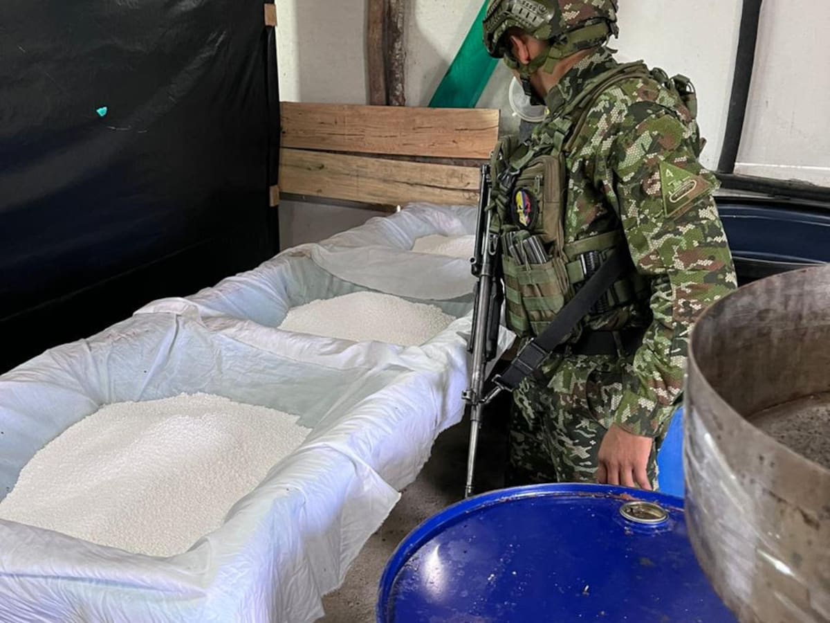 Destruyeron laboratorio con capacidad de producir media tonelada de cocaína en San Luis