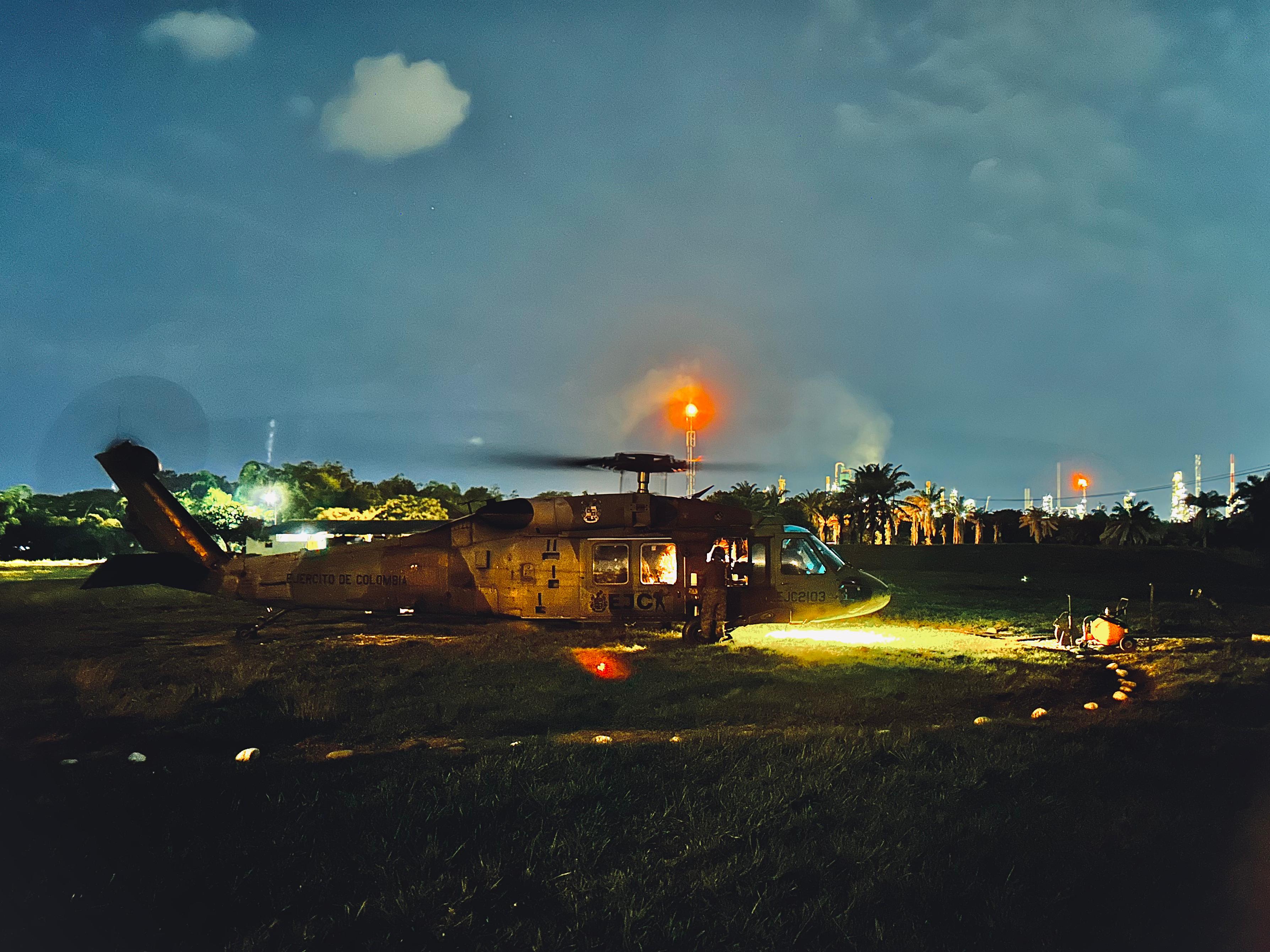 Despliegue en el sur de Bolívar. Cortesía: Fuerzas Militares.