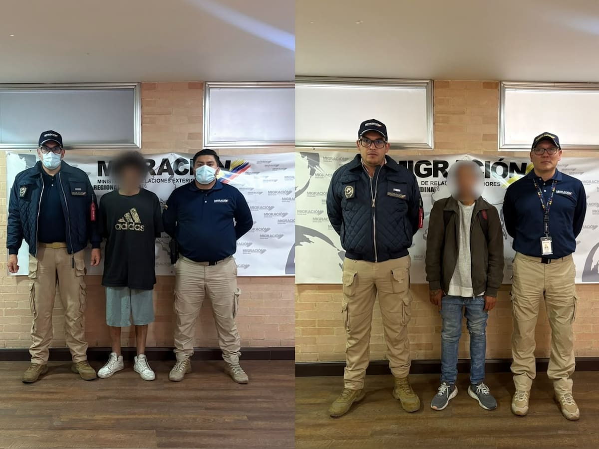 Dos extranjeros fueron expulsados de Colombia por cometer delitos en Bogotá
