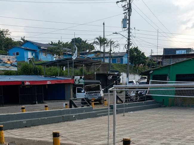El Explosivo cayó en el sector de La Betulia dejando el saldo de lesionados. Crédito: Suministrada.