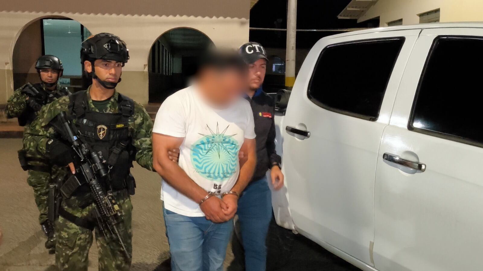 hombre que al parecer estaría involucrado en los hechos de desaparición forzada de Kelly Jhoana Plazas. Foto Novena Brigada.