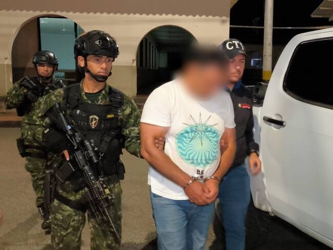 hombre que al parecer estaría involucrado en los hechos de desaparición forzada de Kelly Jhoana Plazas. Foto Novena Brigada.