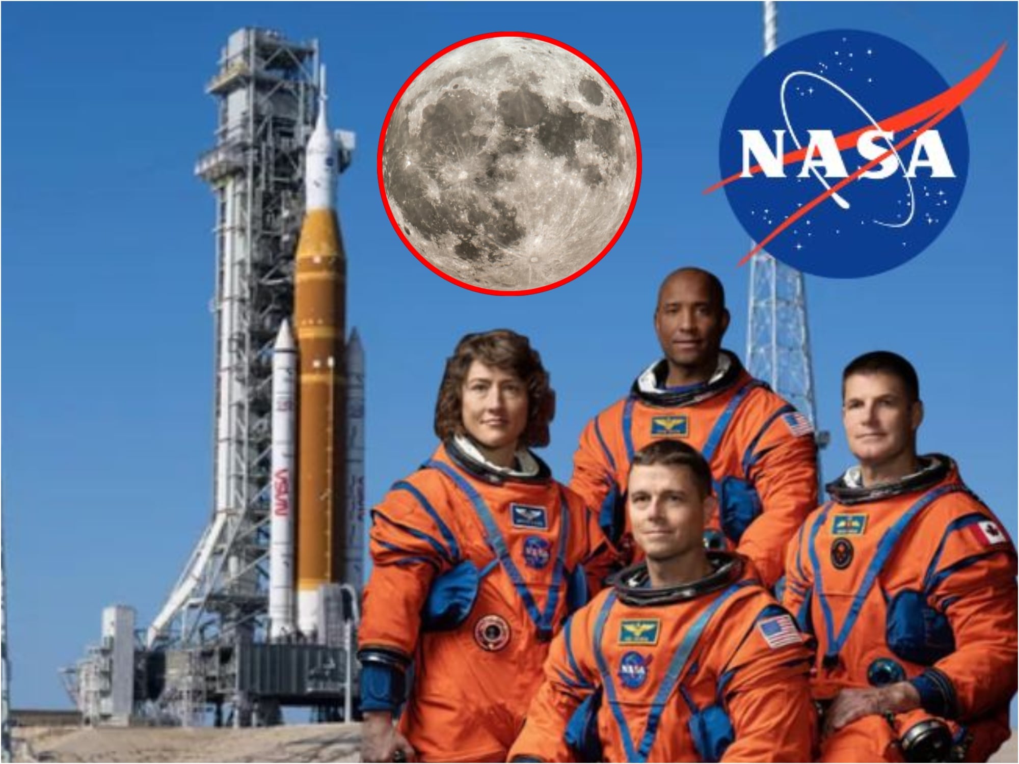 Astronautas dicen que ya vieron la cara oculta de la Luna en una entrevista desde Orión. Foto: Nasa/ Getty Images.