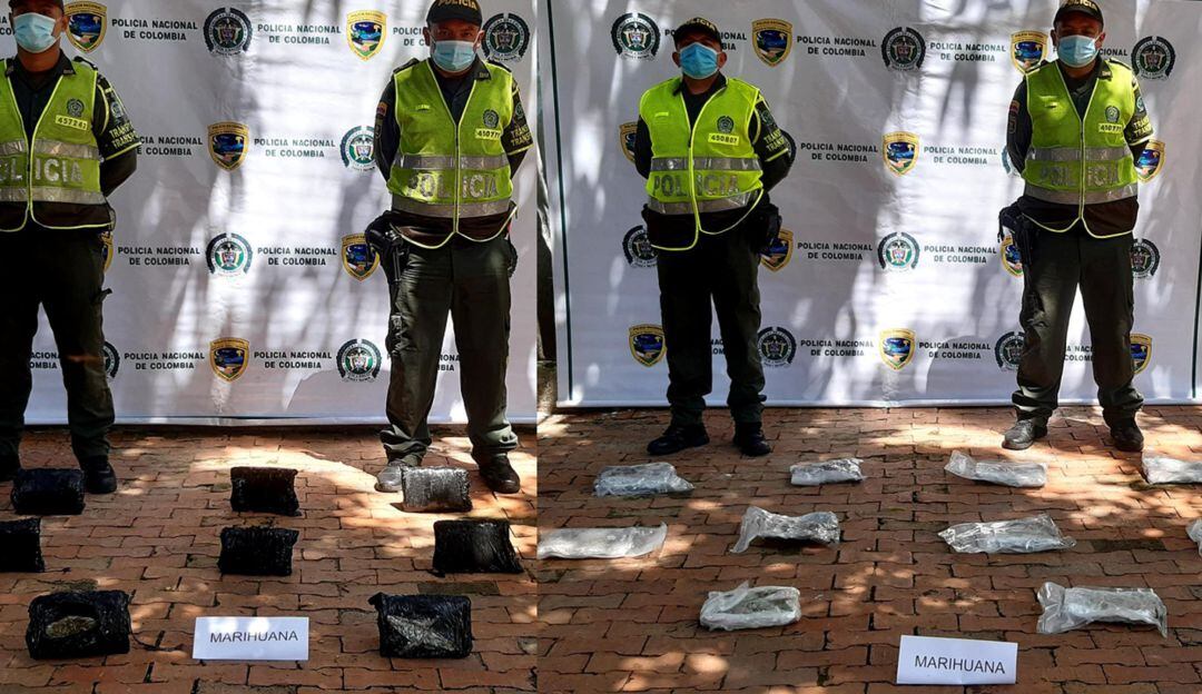 Marihuana incautada en vías de La Dorada