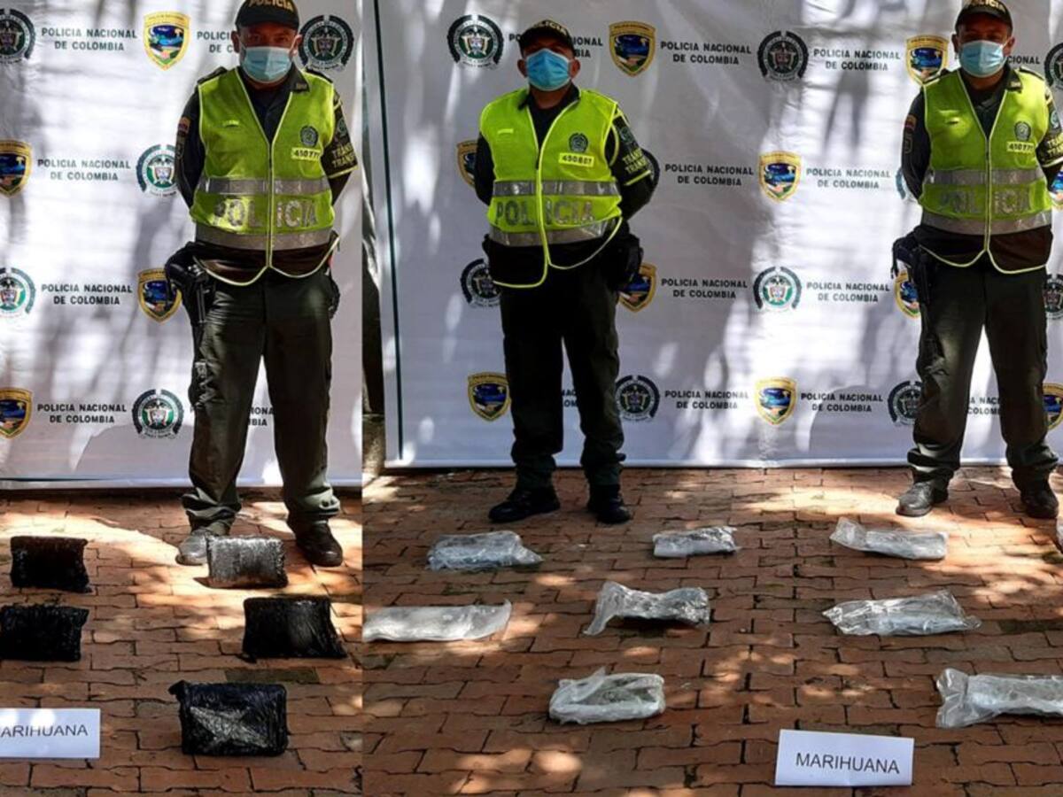 En La Dorada fueron incautadas dos encomiendas con 35 kilos de marihuana