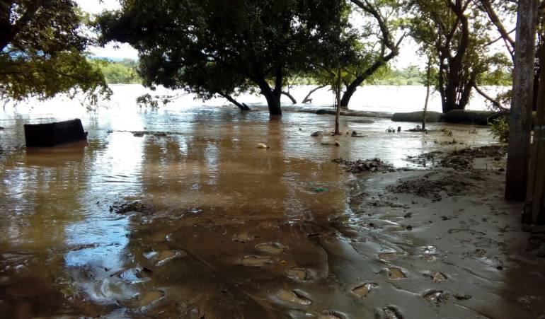 Inundación registrada durante el año 2017 en La Dorada, Caldas