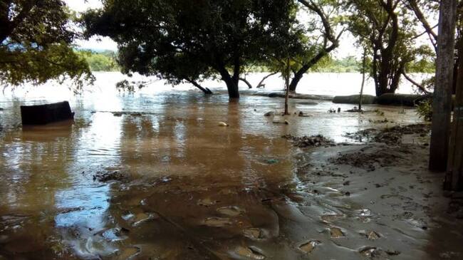 Inundación registrada durante el año 2017 en La Dorada, Caldas