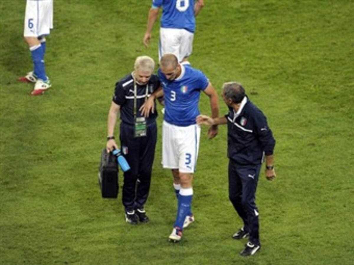 Abate, Chiellini y De Rossi están en duda para el juego contra Alemania