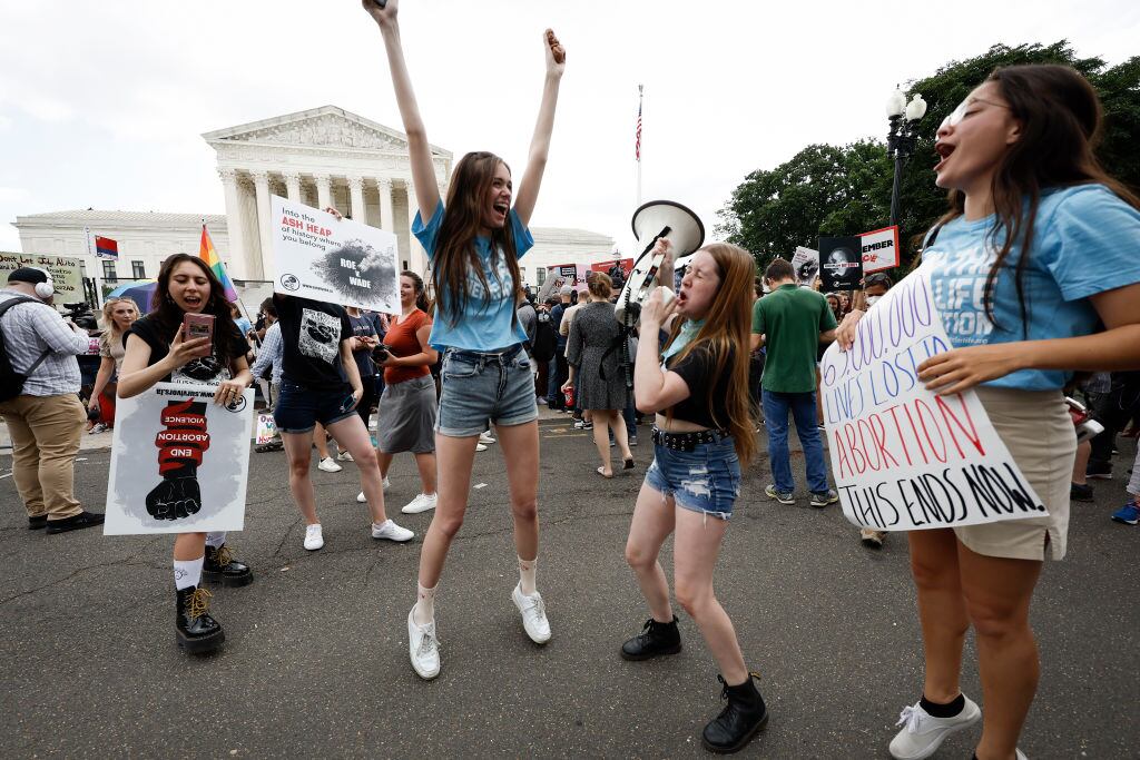Manifestaciones en la Casa Blanca. Foto: Getty Images